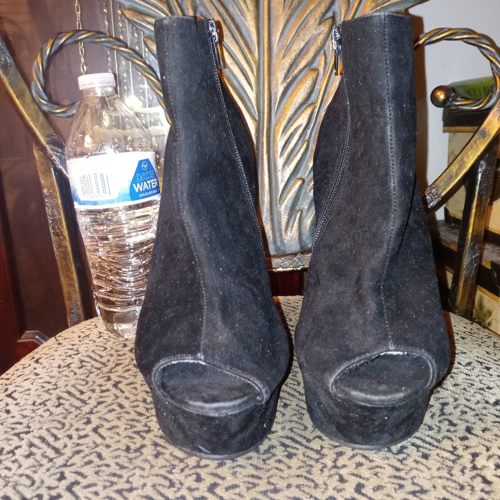 Ladies wedge booties